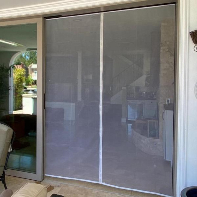 마그네틱 도어 스크린 모기장 곤충 커튼 플라이 흰색 자동 폐쇄 보이지 않는 메쉬 주방 실내 거실, 55)Width 110cm - 사이즈 200cm