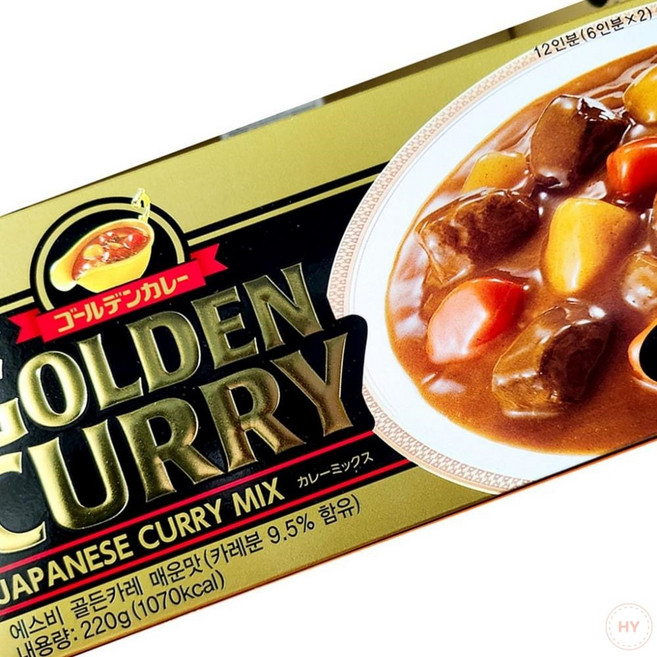 AR 에스비 고형 카레 골드 매운맛 240g x 60개 전문점용카레 고형카레 업소용카레