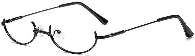 無邊框金屬裝飾眼鏡 潮流簡約風造型配件