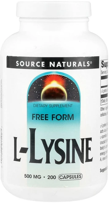 소스내추럴스 L-라이신 500 mg 200 캡슐, 200정, 1개 - 쿠팡