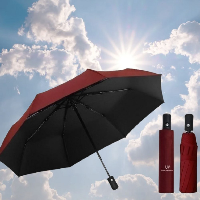 루미쉐이드 UV99.9차단 초경량 3단자동 우산 양산