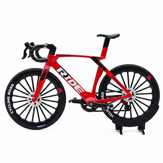 링비츠 자전거 모형 미니어처 다이캐스트 인테리어 장식품 BM01, RIDE 로드 바이크 - 레드