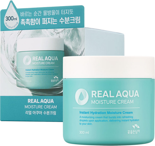 꽃을든남자 리얼 아쿠아 수분크림, 1개, 300ml