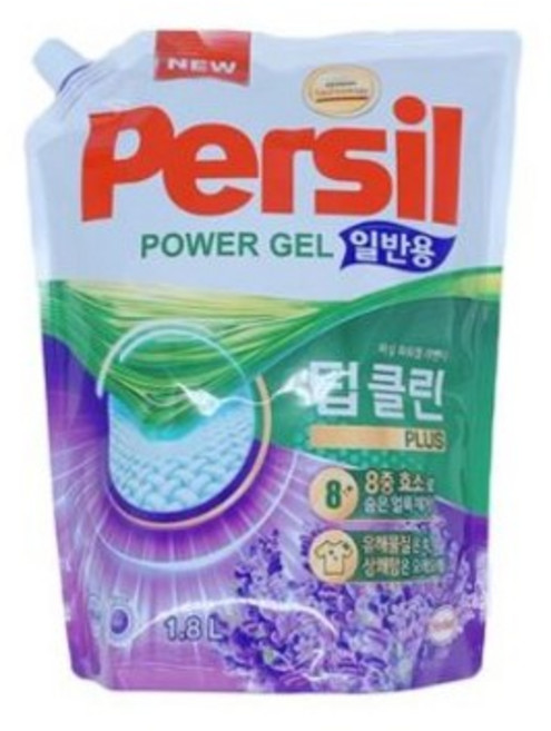 퍼실 딥클린 플러스 파워젤 라벤더 일반용 액상세제 리필, 2L, 5개