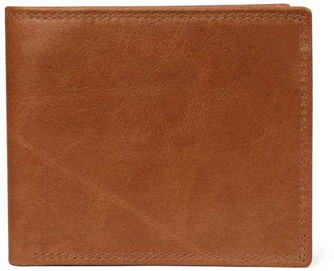 창틀 청소 브러쉬 지갑 가죽 홀더 주머니 동전 GENODERN- 차단 RFID 카드, Brown Wallet