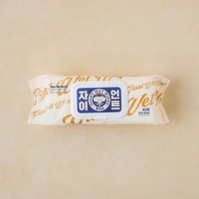 노브랜드 자이언트 물티슈 80매, 1개