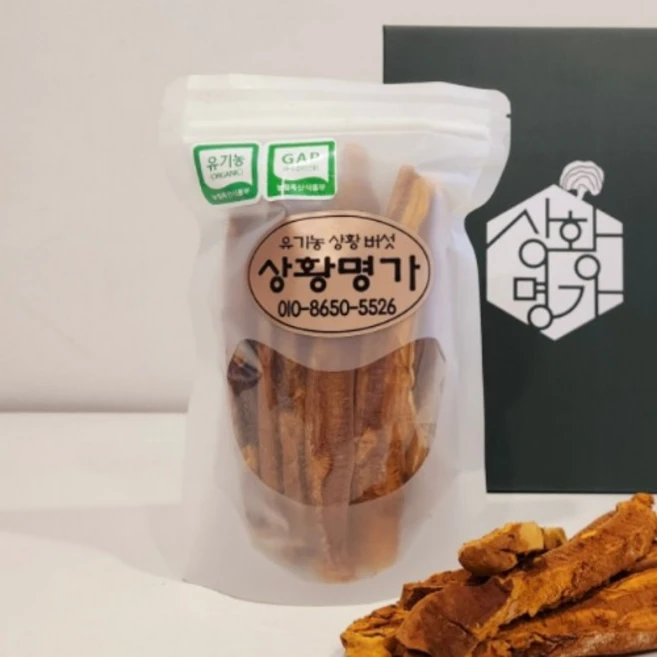 상황명가 2년생 유기농 장수 상황버섯 슬라이스 절편 75g 농장직송, 1개 - 쿠팡