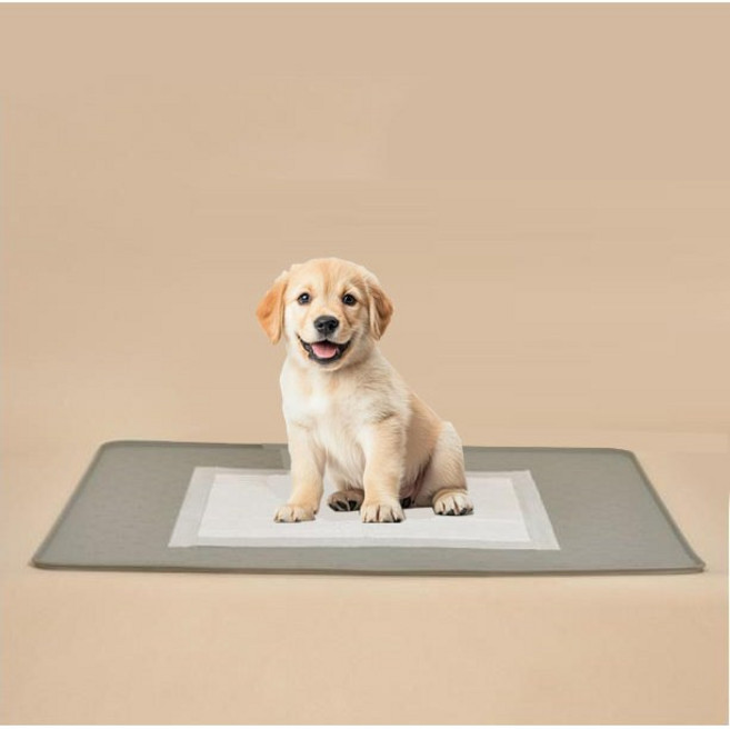 반려동물 논슬립 실리콘 배변매트, 1개, 그레이
