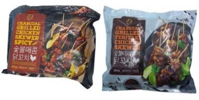 노브랜드 닭꼬치 (데리야끼 + 매콤), 1세트