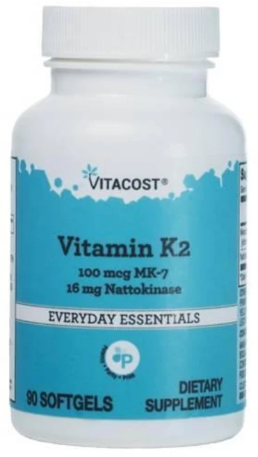 비타코스트 비타민 K2 100mcg MK7 16mg 나토키나아제 소프트젤 90정, 1개 - 쿠팡
