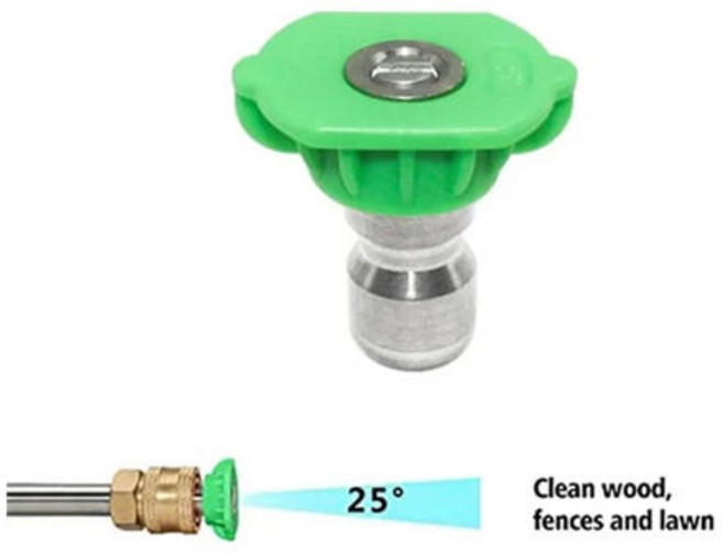 도구 일일 압력 세척기 깍지 팁 다각도 1/4 빠른 연결 0 15 25 40 65 온수 및 냉수 호환, 06 MULTI, 1개