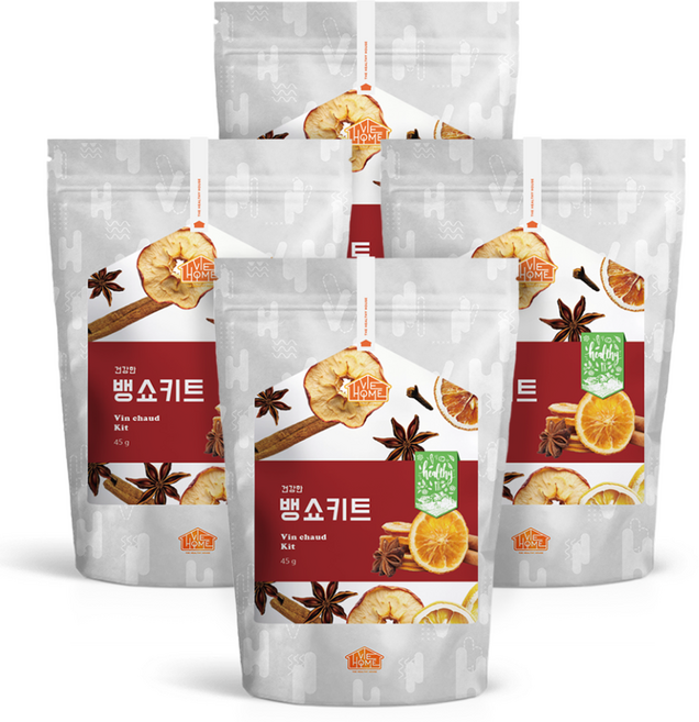 건강한우리집 건강한 뱅쇼키트, 4개, 45g