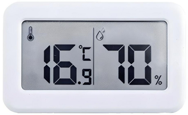 LCD 디지털 온습도계 일반형, 혼합색상, 1개