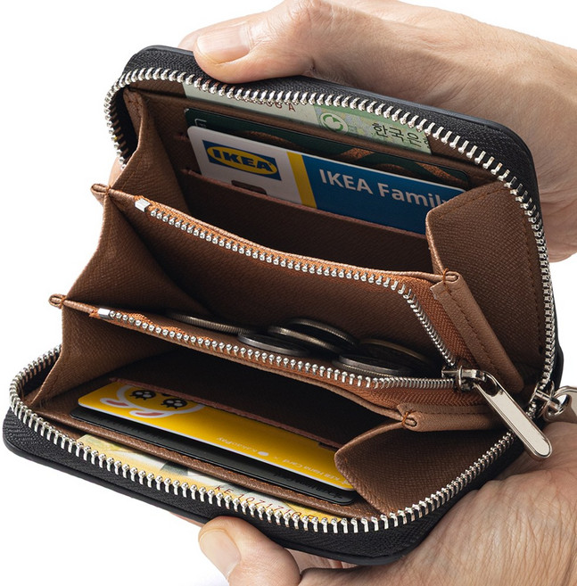 비피엘 사피아노 지퍼반지갑 여성지갑 동전 지퍼포켓 여행용