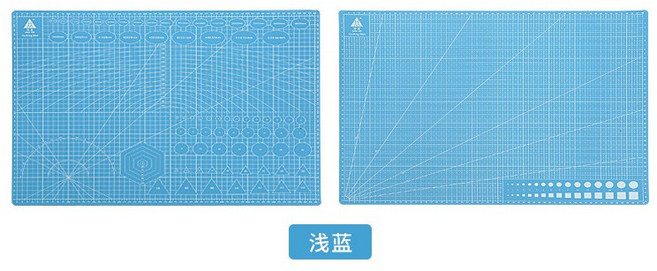 HUAN MEI PVC切割墊板, 天藍色, 天藍色