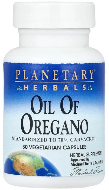 플래니터리 허벌 Planetary Herbals 오레가노 오일 45mg 베지 캡슐 30정125703원산지:기타, 1개 - 쿠팡