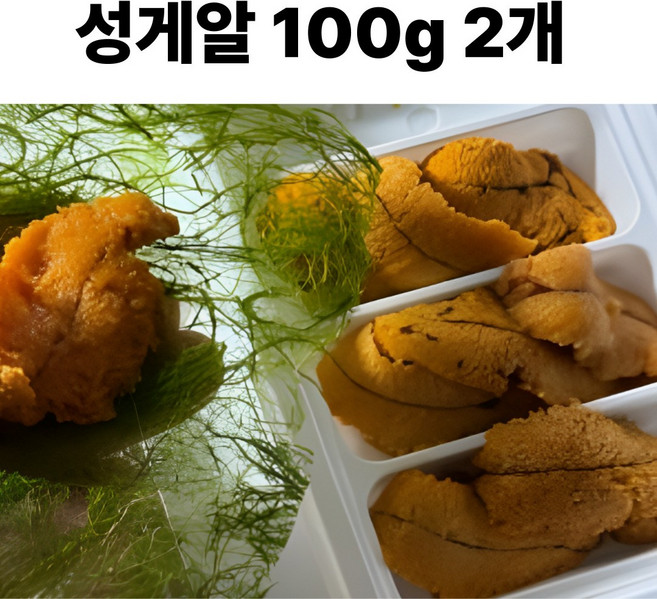 성게알 저녁메뉴추천, 2개, 100g