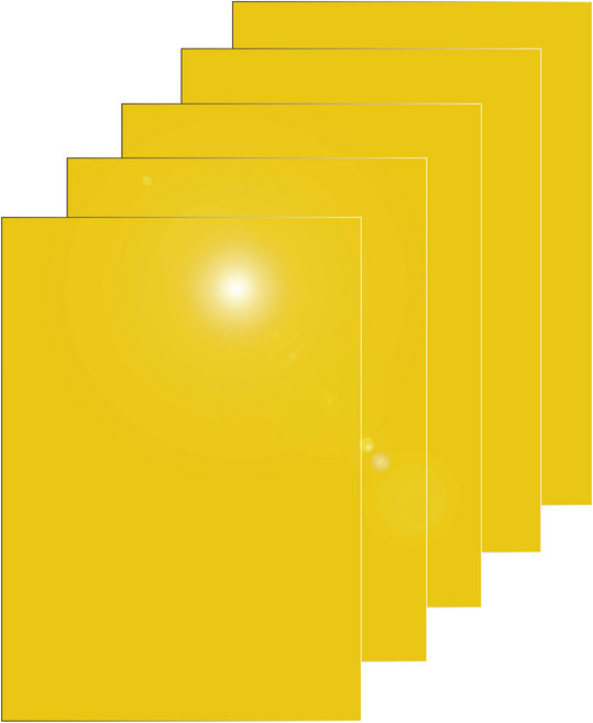 다한진 컬러 아크릴 A3(297mm420mm*3T) 두께3mm 미술용 그리기판 DIY용, 5개, 노랑색