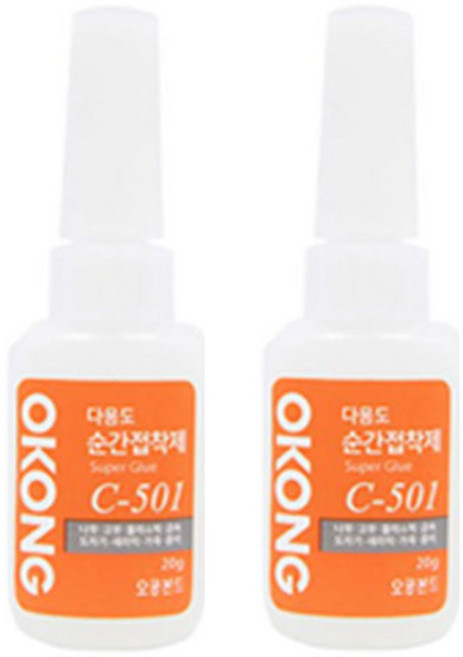 오공 C-501 다용도 순간접착제 20g, 2개