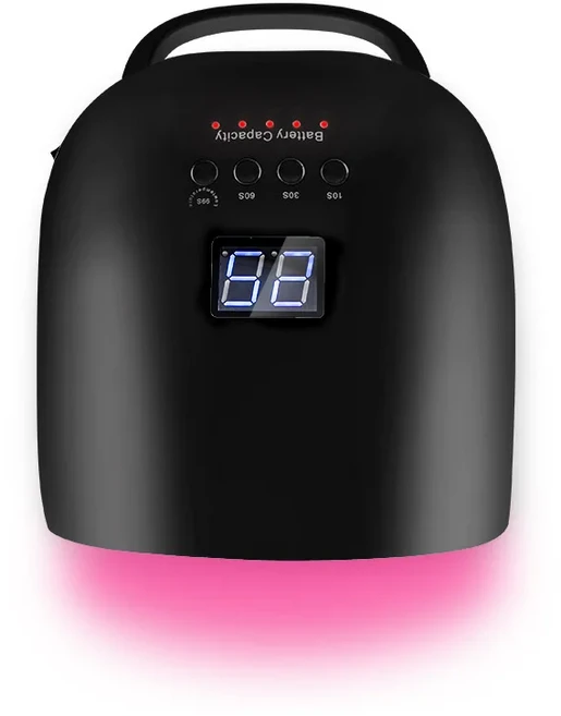 네일샵 전용 LED 광선치료기 베이킹 라이트 네일 드라이어 레드 라이트 블랙 핸드 없음 스마트 네일 아트, 02 SN466 black