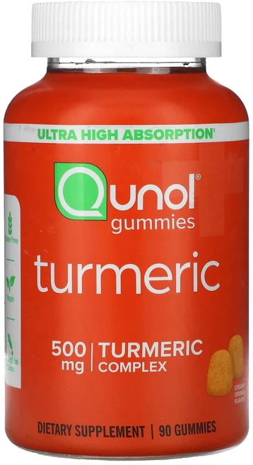 Qunol 강황 구미젤리 크리미 오렌지 500mg 구미젤리 90개(구미젤리 1개당 250mg), Qunol강황구미젤리크리미오렌지500mg구미젤리90개구, 1개, 90정 - 쿠팡