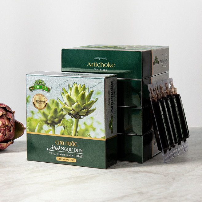 아티초크 베트남 무설탕 앰플 5박스(50개입) 간 건강을 위한 천연즙 100%, 100ml, 5개