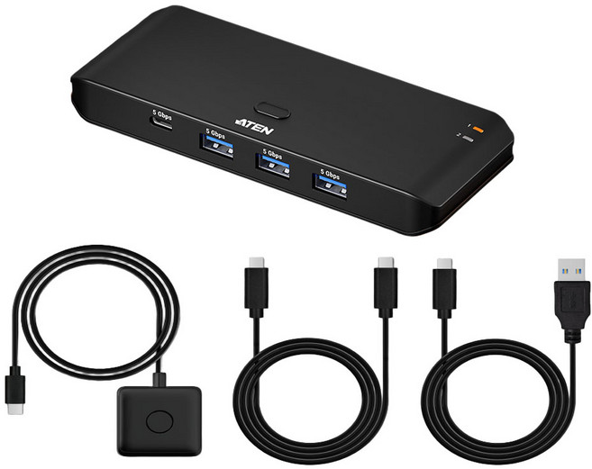 USB C타입 선택기 2대4 데스크탑 노트북 공유기 PC 주변기기 셀렉터 KM 스위치 프린터 키보드 마우스