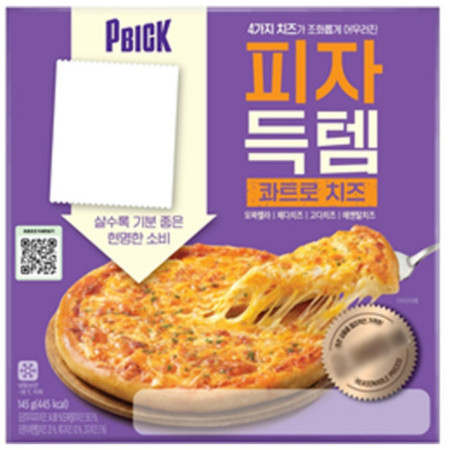 PBICK 피자득템 콰트로치즈, 145g, 3개