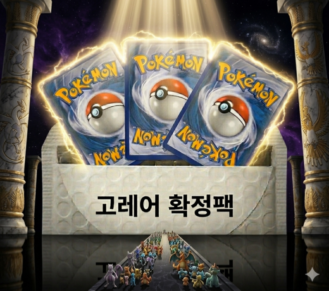 포켓몬카드 고레어 확정 수제팩 선물세트, 1세트, .