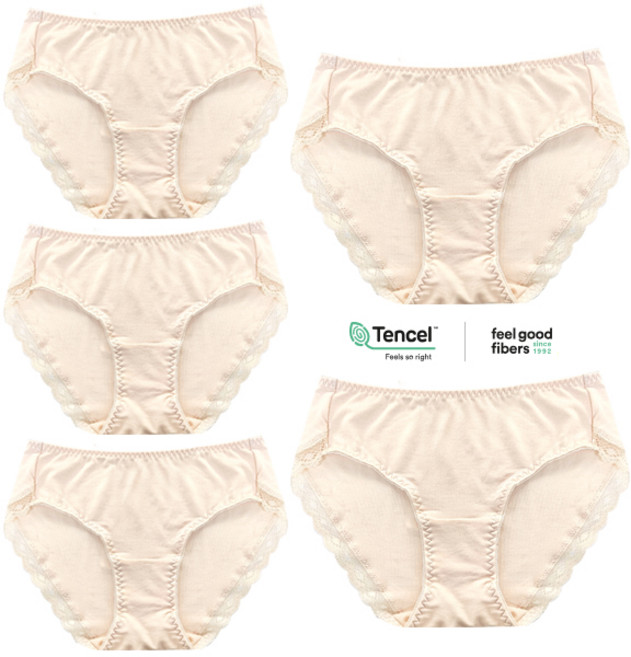 모달 노라인 레이스 팬티 5p