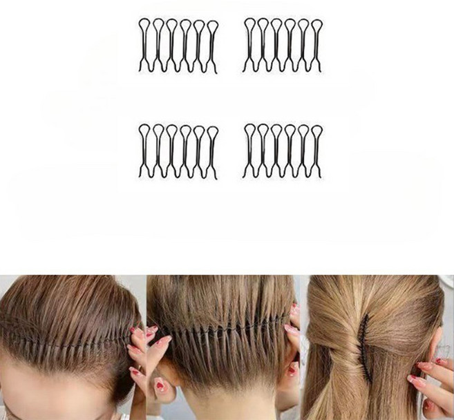 슈리팜 똥머리 잔머리 헤어정리 고정핀, 2개, S(3.5cm)