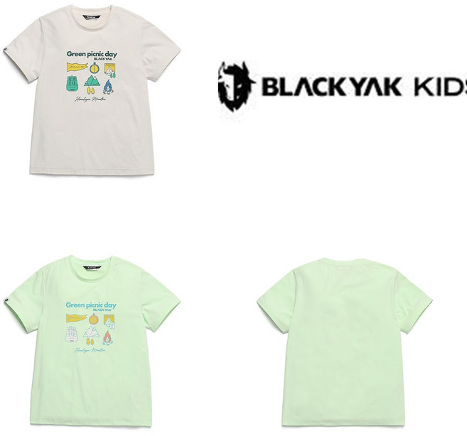 [블랙야크키즈] 기능성 반팔티셔츠 BKC리파티셔츠 1BKTSM4909