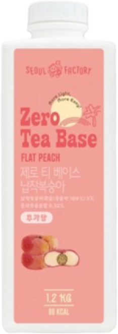 서울팩토리 제로 티베이스 납작복숭아, 8개, 1.2kg