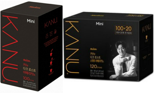 동서식품 카누 다크 로스트100T+텀블러x2 200T, 다크로스트100T+다크스위트100T, 100개입, 900mg