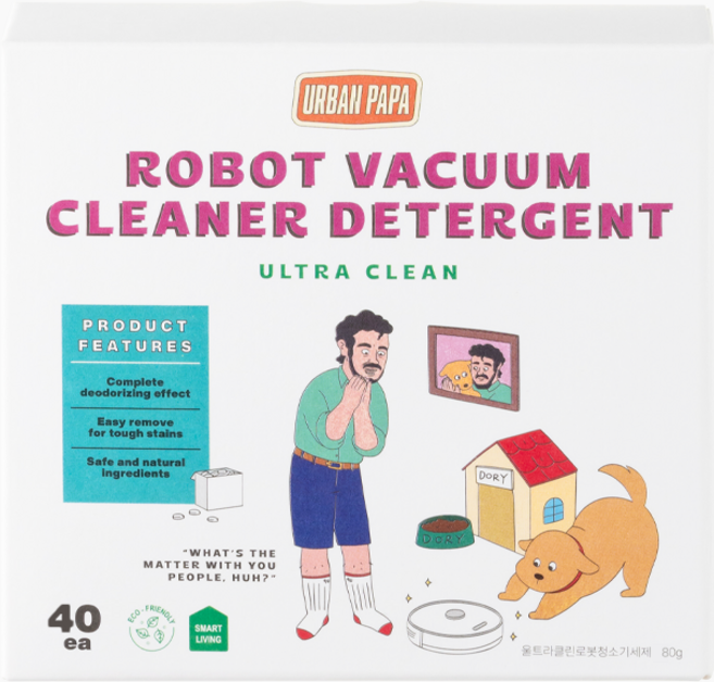 어반파파 울트라클린 로봇청소기세제 (타블릿형), 40개, 2g