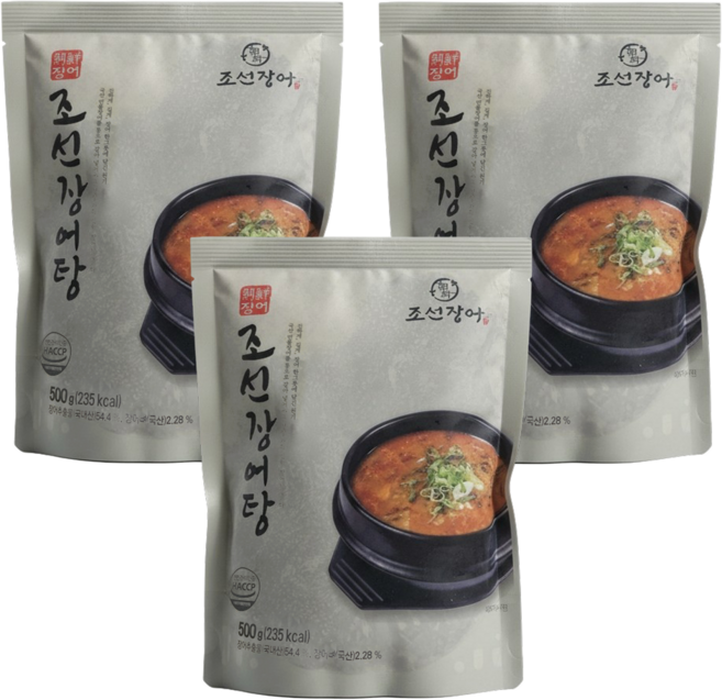 조선장어 국내산 민물 장어탕, 3개, 500g