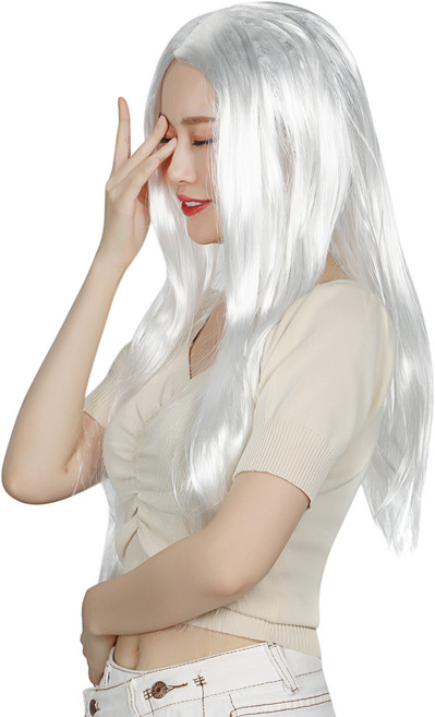 파티가발 이벤트가발 학생 성인 연극 발표회 분장 가발 코믹가발, 귀신 화이트