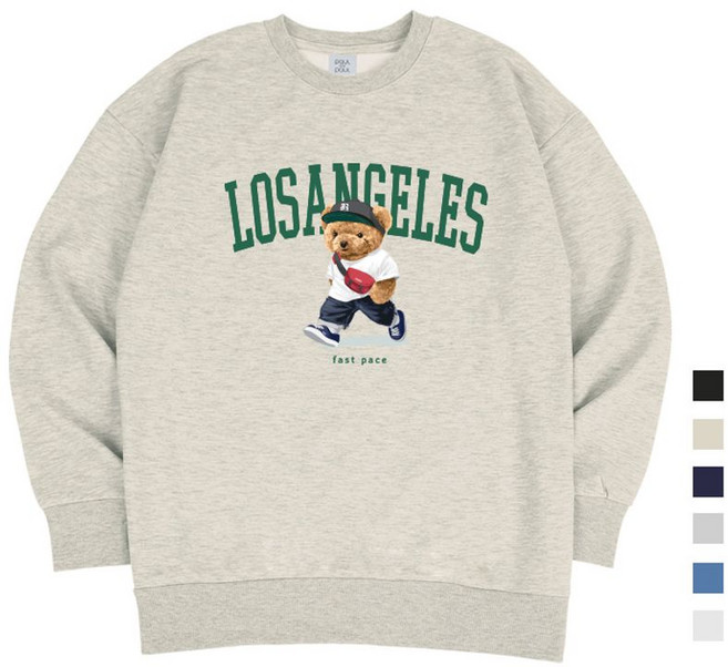 폴앤폴 로스엔젤러스 베어 스탠다드 남여공용 맨투맨 6컬러