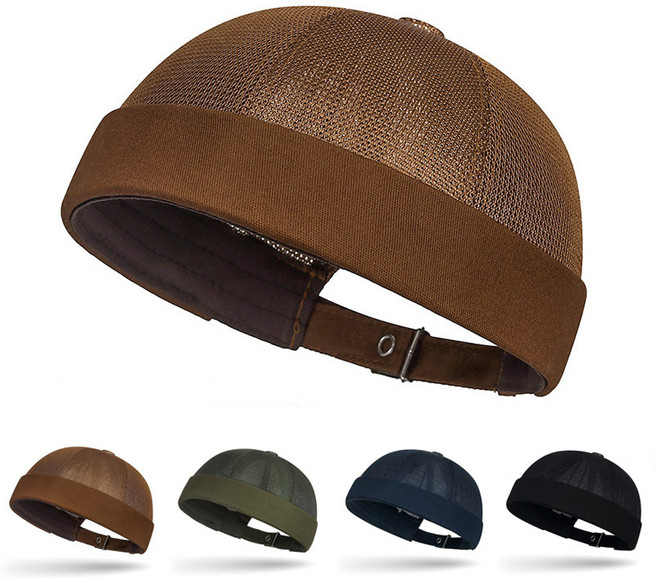 여름 통기성 쉐프 메쉬 심플 와치캡 숏비니 여름모자