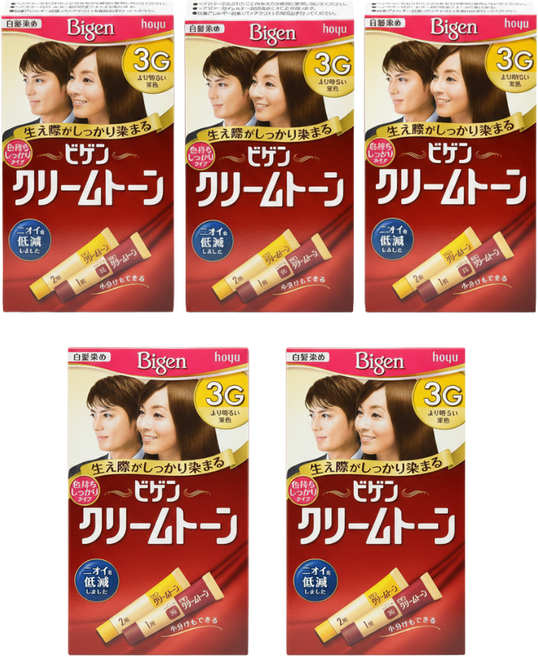 비겐크림톤 일반염색약(새치) 3G, 5개