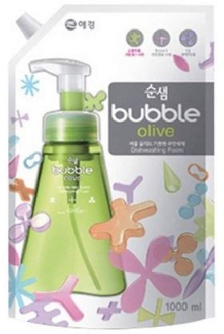 순샘 버블 주방세제 1L, 3개