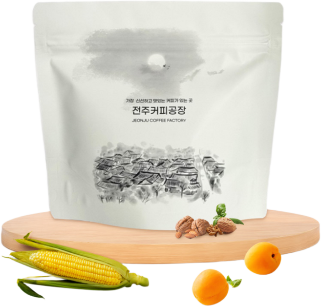 전주커피공장 갓볶은 신선한 납품 커피 업소용원두 카페원두 고소한 부드러운 블렌드 모먼트, 1개, 200g, 핸드드립(중간)