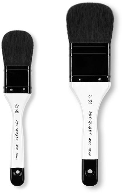 다용도 수채화붓 페인팅브러쉬 평붓 젯소칠 4530, 1개