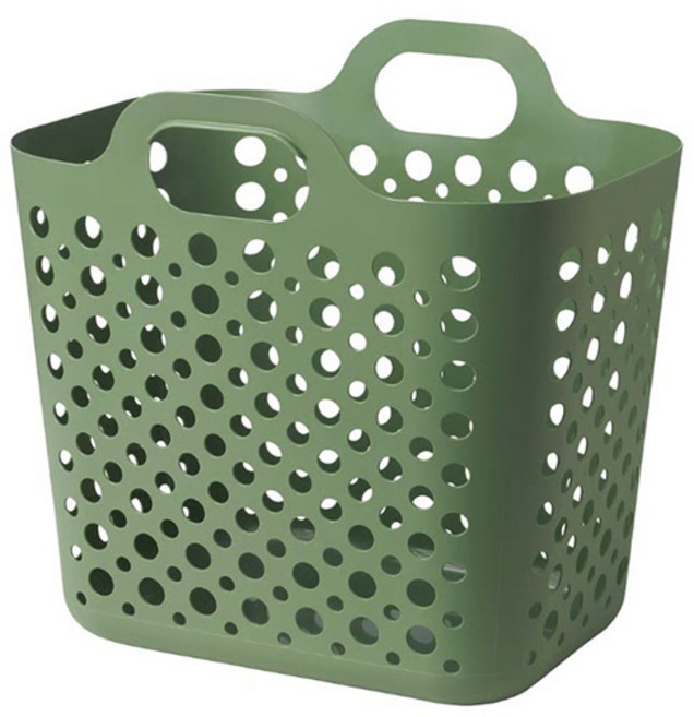 이케아 슬리브 플라스틱 빨래 바구니 보관함, 그린