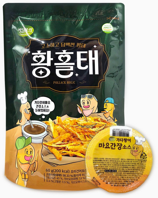 바다소리 황홀태 60g 고단백 영양안주