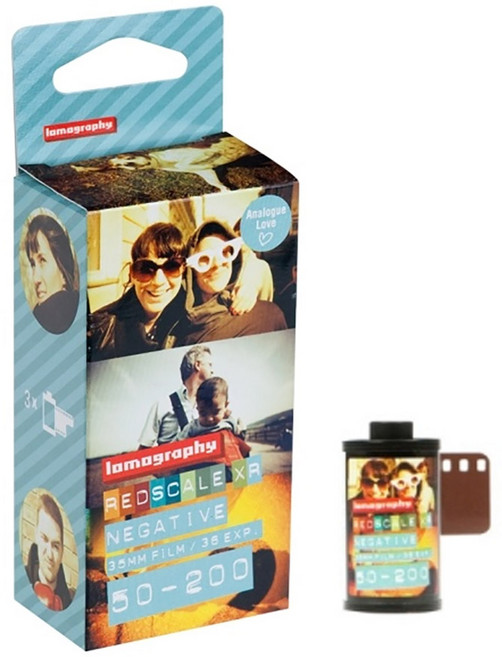 로모그패피 로모필름 35mm 레드스케일 XR 50-200 3롤 1팩 컬러필름 다회용필름 일반필름, 1개, 로모 35mm 레드스케일 XR 50-200 3롤 1팩