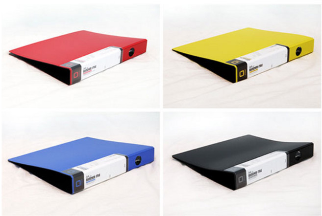 창신리빙 3공 D링 바인더화일 A4 3cm, 레드, 1개