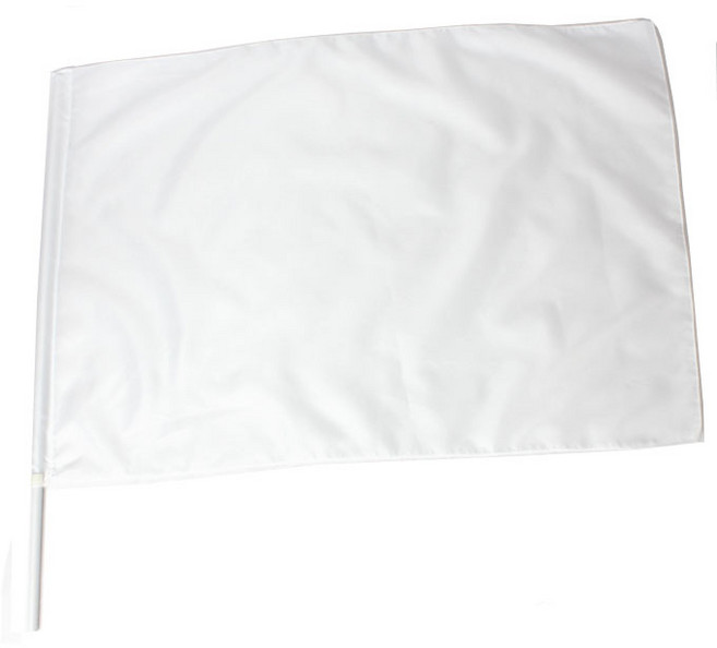 파티로 튼튼한 응원깃발 45cmx65cm 깃발춤 응원용 운동회 깃발, 화이트, 1개