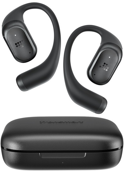 [트론스마트 신제품] Tronsmart OpenFly 2 Pro 오픈핏 에어 블루투스 무선 오픈형 이어폰 스포츠 이어폰 자전거 등산 캠핑 러닝용, 블랙