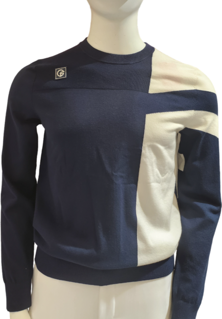 펜텀골프 남성 컬러블록 라운드긴팔 니트 /212C1SR901 #슬림핏 #화사함 #세일 #팬텀골프일산뉴코아점